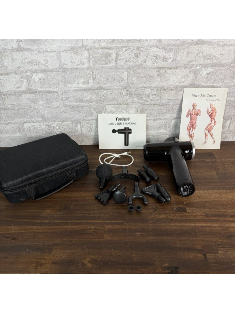 Youdgee M15 Massage Gun With 9 Attachments 5016